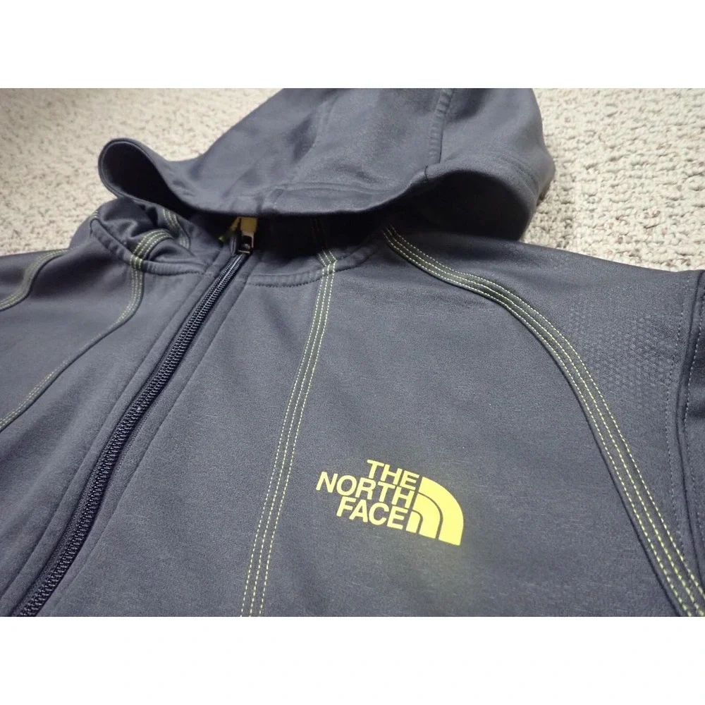The North Face Hoodie Mens Medium Gray Excellent Mountain Athletics Full Zip
